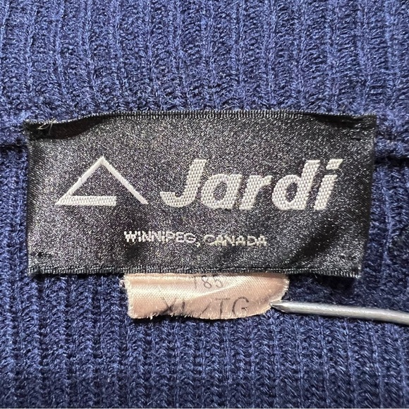 Vintage Jardi Full Zip Sweater with Neon Lines - Picture 6 of 8